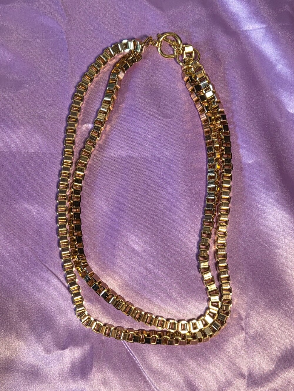 Vintage Avon Cubic Link Necklace